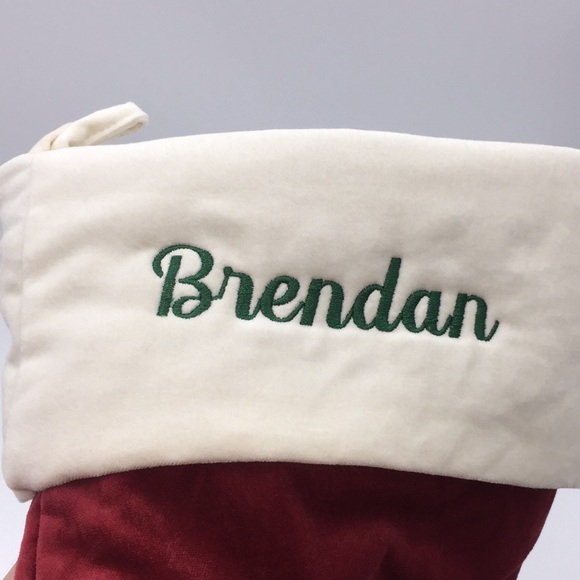 Pottery Barn Velvet Christmas Stocking “Brendan” - Picture 2 of 11